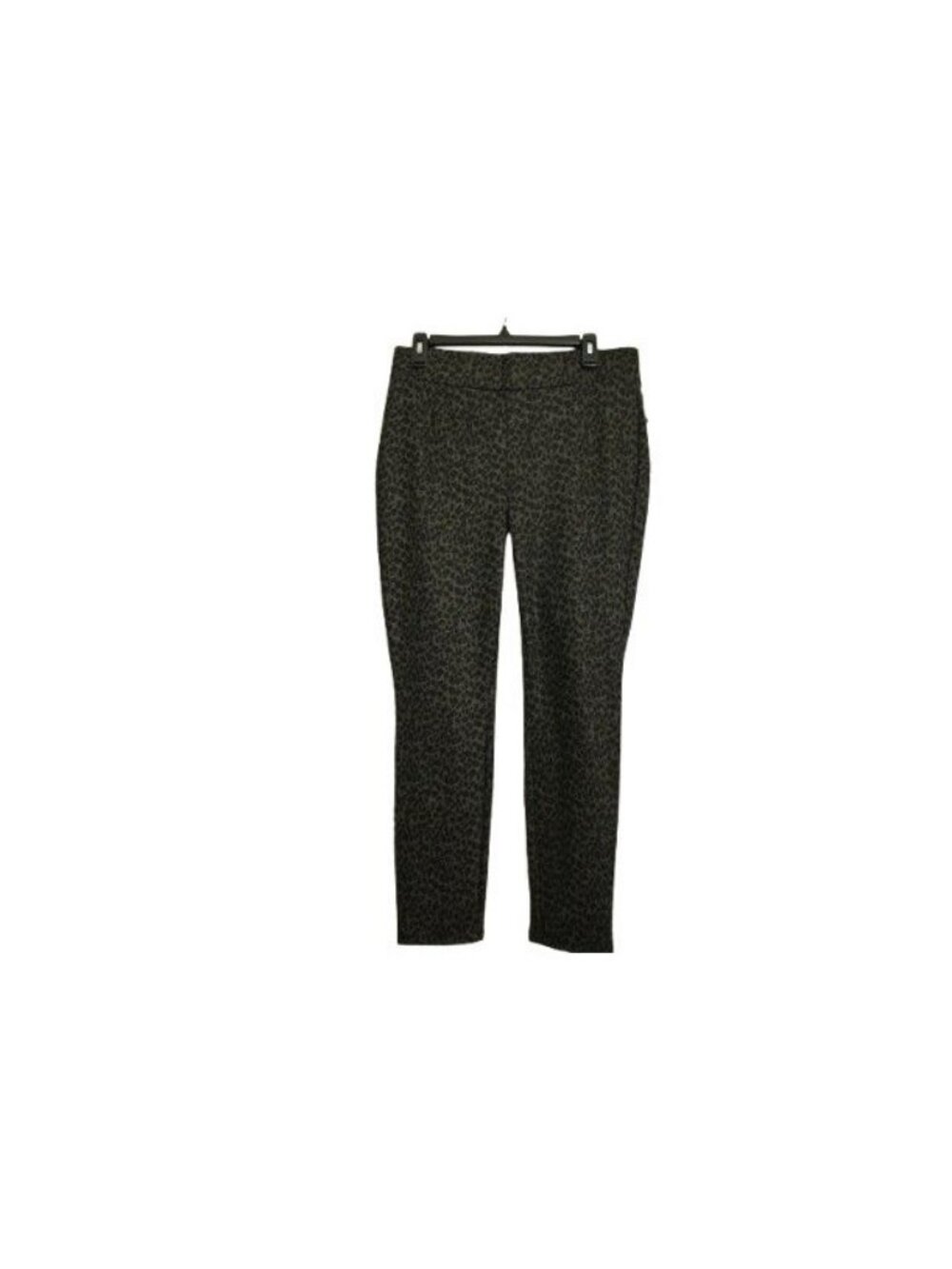 NEW NYDJ Ponte Leggings Grey Cheetah Print Stretch Skinny Pull On Size 8